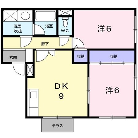 ダンディシャトーの物件間取画像